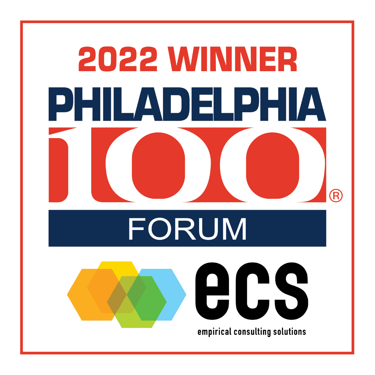 Empirical Consulting Solutions Wins Philadelphia 100 Award 2022